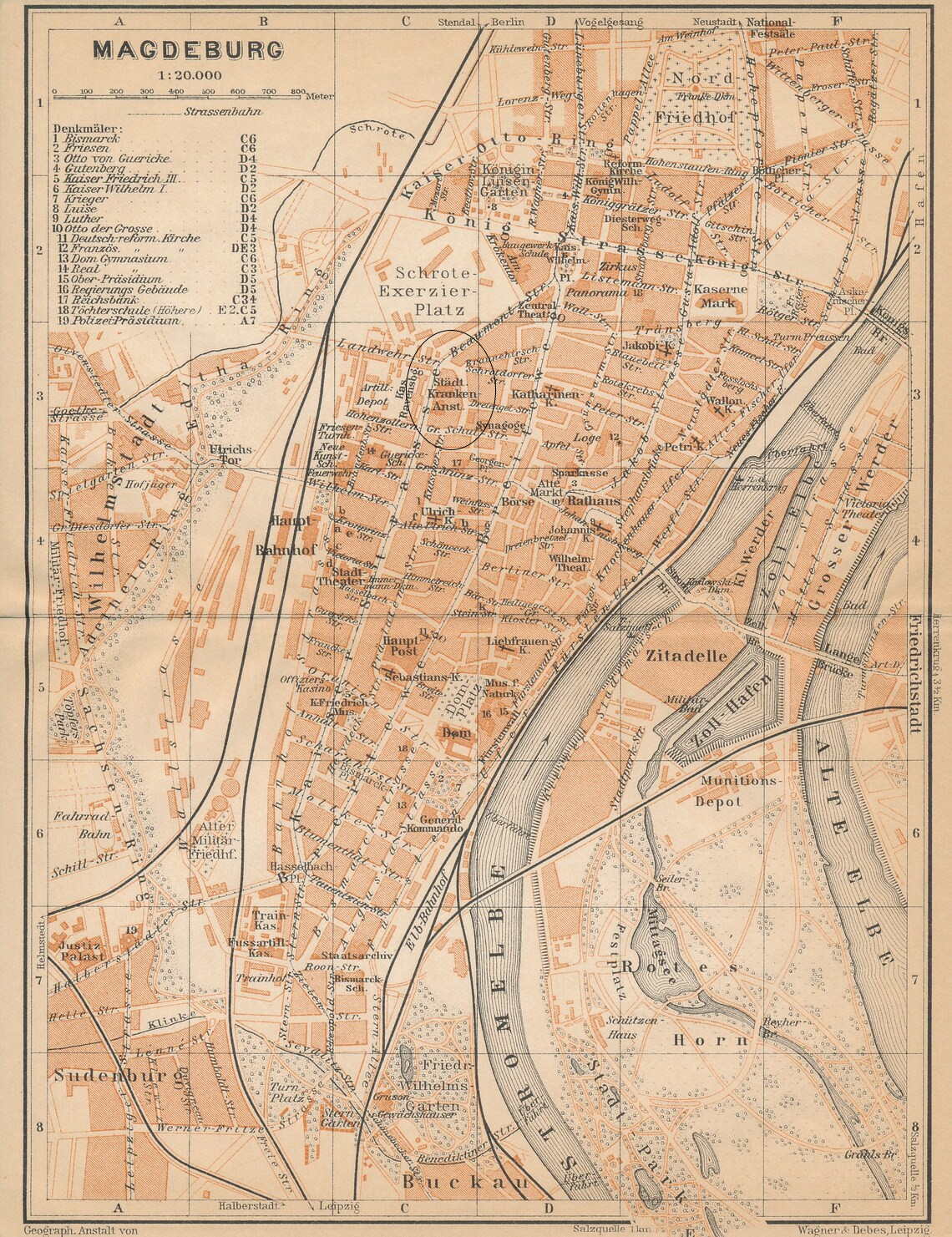Magdeburg im Jahr 1913